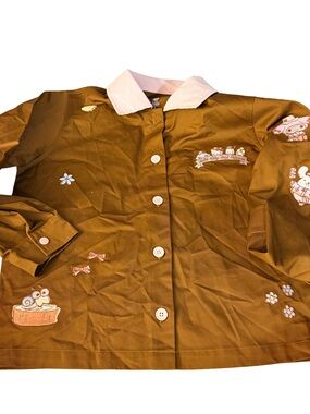 Sanrio Hello Kitty & Friends Brown Jacket with Pink Trim